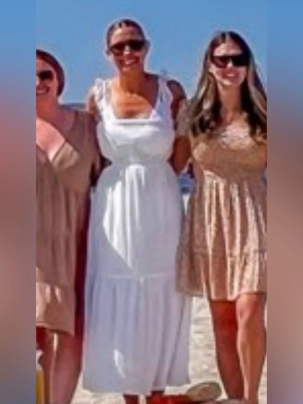 Altar'd State White Ruffle-Shoulder Maxi Dress